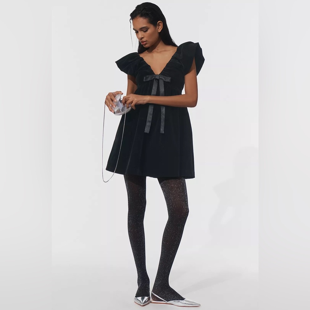Endless Rose Velvet Bow Mini Dress - Picture 8 of 8